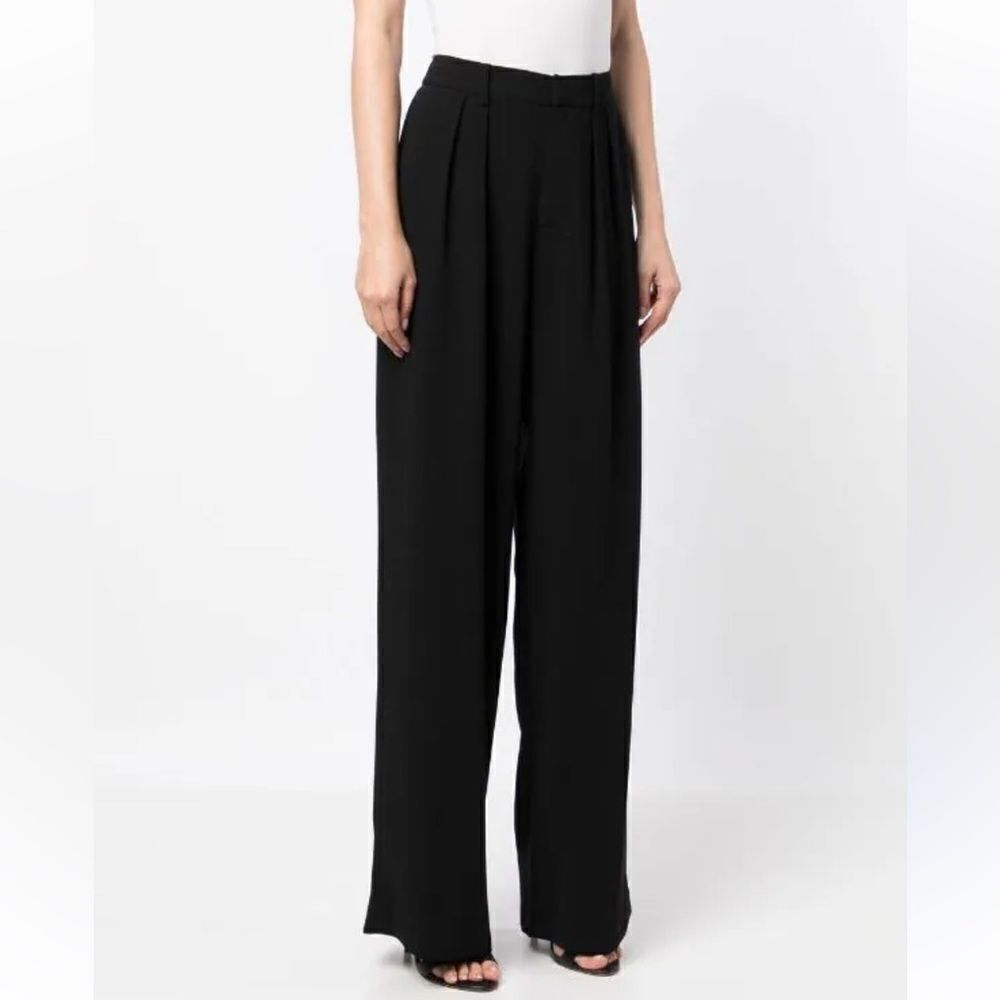 Alice and Olivia pleat-detail wide-leg pants